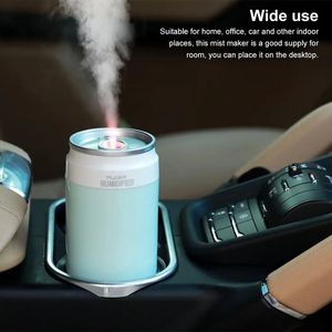 Colorful Soda Can Design <b>Humidifier</b> with LED Flame <b>Mist</b>, USB Powered, Quiet Ultrasonic for Home, Office & Outdoor Use - Product Image 4