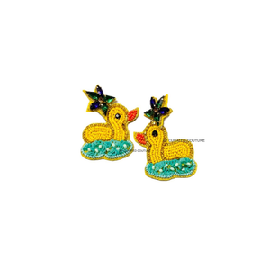 Pendientes de Cuentas de Cristal con Pedrería, Diseño de Moda para Fiestas y Días de Verano, Joyería para Chicas - Product Image 1