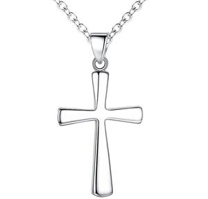 Colgante de corazón de acero inoxidable para hombre con collar cruzado chapado en oro y negro a la moda para aniversario ¡Disponible ahora! - Product Image 1