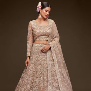 Estilo tradicional moderno 7904 Net Zeel Designs para ropa india y pakistaní Lehenga Choli - Product Image 1