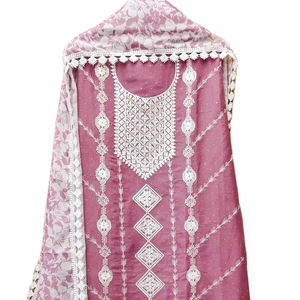 Nuevo Traje de Salwar Kameez de Seda Senton para Mujer, Material de Vestido de Algodón al por Mayor con Estampado Digital - Product Image 2