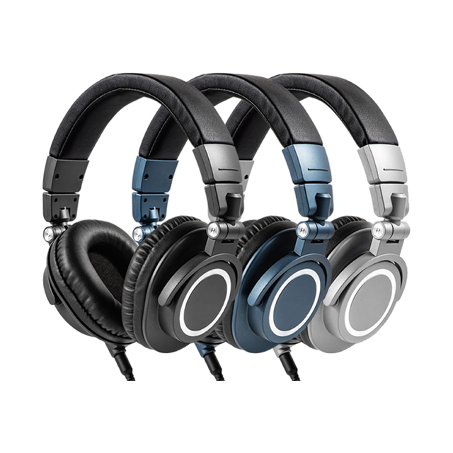 D98 Studio Monitor Headphones Comfortable 50mm Drivers Auto-Fit Headband 6.35mm Plug Rugged Design Wired Over-ear 220cm Cord