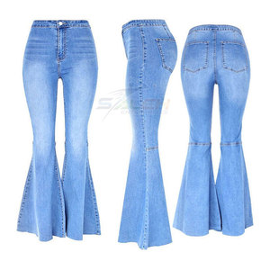 กางเกงทรงบานลำลองสำหรับผู้หญิงผ้าคอตตอนเป็นมิตรต่อสิ่งแวดล้อมผ้าคอตตอนเอวปานกลางแบบเรียบด้านหน้าสำหรับฤดูหนาว100% - Product Image 5