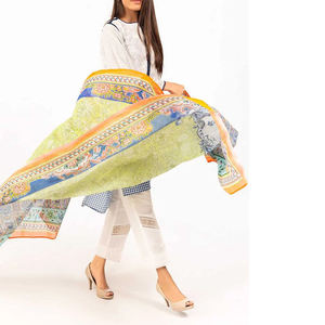 Traje Tipo Shalwar Kameez de Algodón y Seda de Alta Calidad, Vestido Pakistaní para Mujer 2023, Lavable, Colores Personalizados, para Toda Temporada - Product Image 5