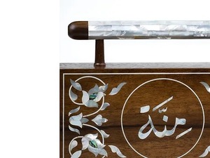 Bolso de mano elegante con Incrustaciones de nácar de madera al por mayor de primera calidad para bolso de mano de boda resina de India - Product Image 4