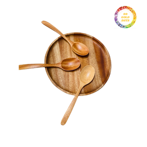 Cuillère de service en bois naturel rouge de haute qualité pour décor de vacances et usage domestique Meilleur prix pour les cadeaux - Product Image 2