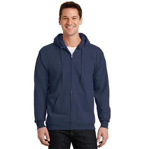 Bella Canvas Royal Blue Zipper Hoodies Veste polaire à capuche personnalisée Sweat à capuche brodé pour hommes-Bleu royal clair - Product Image 4