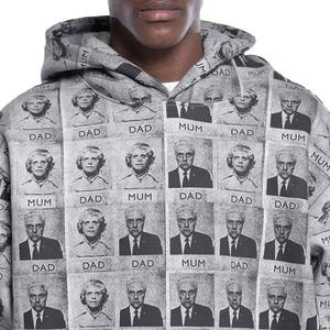 Sweat à capuche 100% coton personnalisé de haute qualité imprimé sur toute la surface du logo de la marque Pull Streetwear de haute qualité pour hommes - Product Image 4