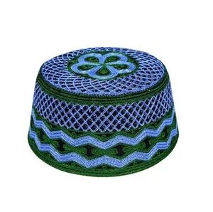 Nuevo artículo, gorra musulmana con estampado elegante a la moda, sombrero de Arabia Saudita para musulmanes, gorras de oración Namaz, sombreros de punto con entrepierna, gorras transpirables - Product Image 2