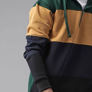 Ropa de calle Sudaderas transpirables de moda para hombres Sudaderas con cremallera corta básicas de alta calidad - Product Image 4