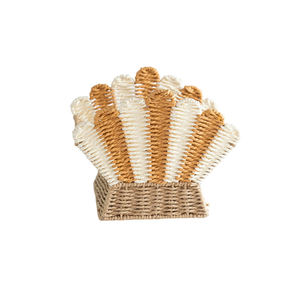 Panier de rangement en jacinthe d'eau tissé à la main, panier de rangement écologique naturel pour la maison, décoration - Product Image 3