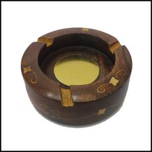 Cenicero de madera de la mejor calidad Cenicero hecho a mano Premium para cigarros y uso al aire libre Elegante y ecológico de la India - Product Image 4