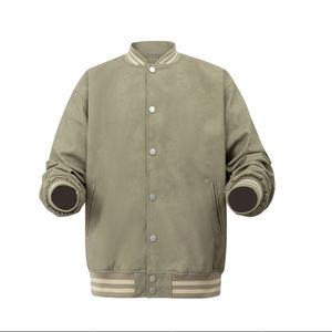Veste de baseball personnalisée de haute qualité avec logo personnalisé, MOQ faible, veste de baseball de rue, taille plus, veste de baseball personnalisée avec logo simple pour hommes - Product Image 3