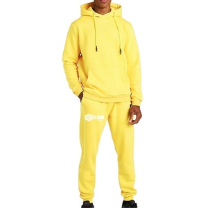 Pull hommes survêtements Logo personnalisé fabricant professionnel épais survêtements pour hommes 2 pièces à capuche - Product Image 1