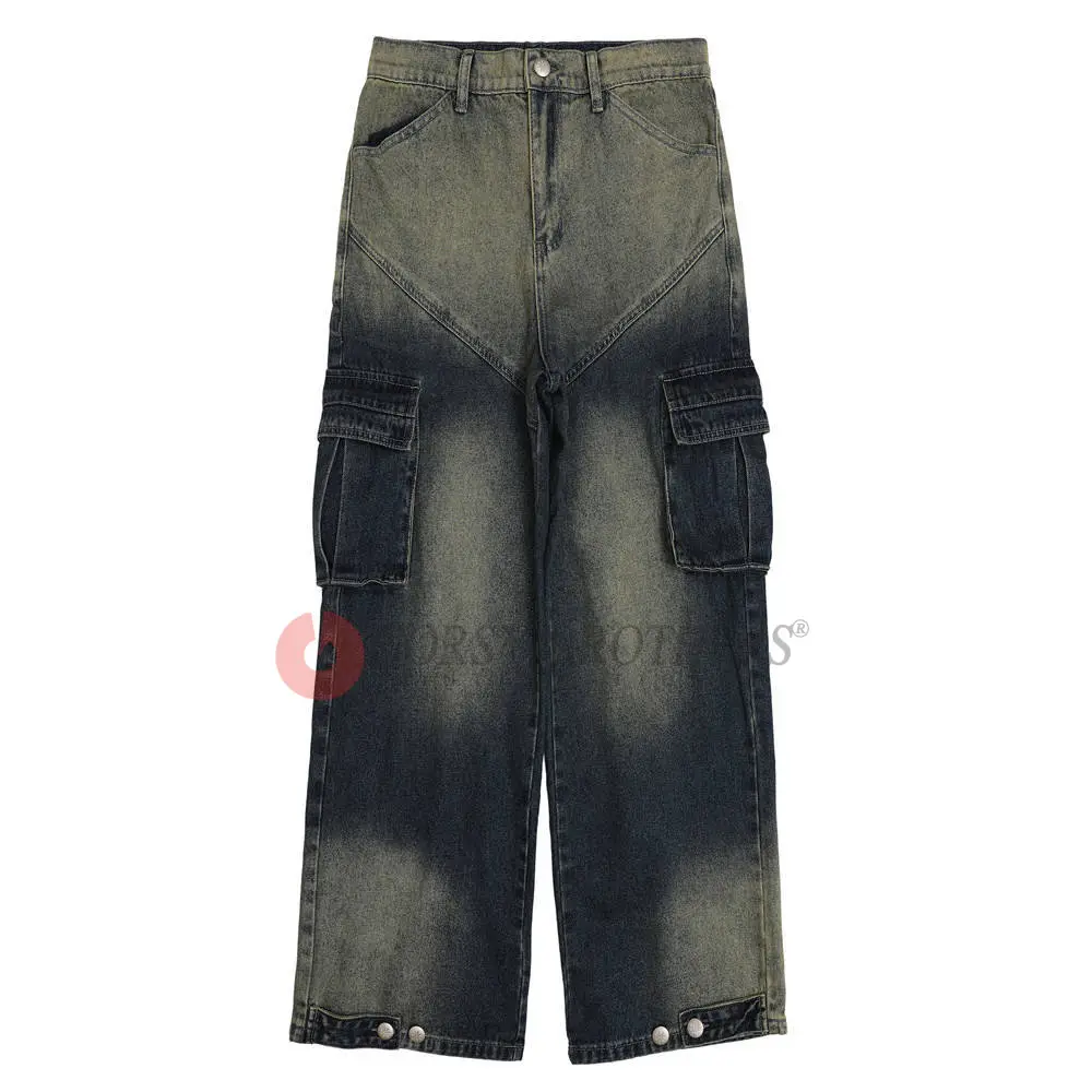 New regular vintage fit men's jeans Black Oversize Denim Pants For Men Straight washed Denim Casual Men's Jeans original