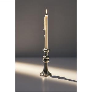 Portavelas de metal con acabado antiguo, candelabro para iluminación y decoración del hogar, portavelas decorativo elegante - Product Image 6