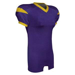 Maillots de football américain personnalisés OEM tissu à mailles en polyester séchage rapide impression par transfert de chaleur vente en gros vêtements d'équipe respirants - Product Image 1
