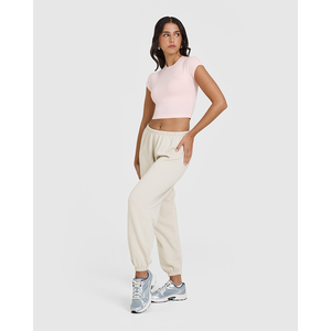 Última camiseta lavada de Ballet Rosa 100% algodón para mujer, camiseta informal ligera y transpirable de diseñador elegante, camiseta de entrenamiento de gimnasio de ajuste relajado - Product Image 3