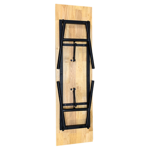 ARGON 25mm Thick Acacia <b>Wood</b> Folding <b>Bench</b> Solid Garden and Park <b>Bench</b> with Modern Industrial Design-GBD010 - Product Image 6