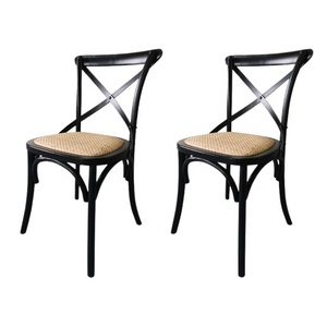 Sillas de Restaurante con Asiento de Ratán, Diseño Tradicional, Silla de Comedor de Madera Moderna y Duradera para Uso Comercial - Product Image 5
