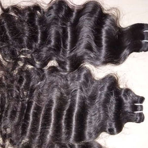 Directly Sourced Indian <b>Remy</b> Handmade <b>Extensions</b> Coarse Curly Natural <b>Hair</b> in Various Colors From India - Product Image 2