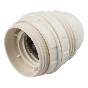 ขั้วหลอดไฟสีขาว E27 PP0477 แบบชิ้นเดียว สำหรับฐานหลอดไฟ - Product Image 1