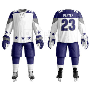 Uniforme de Hokey de hielo de grado profesional Material ligero y fuerte Logotipo personalizado disponible Precio competitivo para equipos - Product Image 1