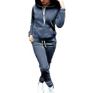 Costume de jogging de couleur personnalisée pour femmes Ensemble de survêtement 100% coton de haute qualité fabriqué en usine Survêtement pour femmes dans un nouveau design - Product Image 6