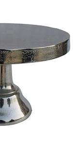 Elegante Soporte para Pastel de Metal Plateado con Acabado Espejo, Pedestal para Postres, Exhibidor Moderno y Lujoso para Cupcakes, para Decoración de Mesa en Bodas y Fiestas - Product Image 6