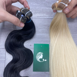 เทปผมตรงธรรมชาติมีหลายสีผมมนุษย์แท้ความยาว8-32นิ้ว - Product Image 3