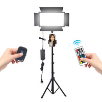 Lampe LED Professionnelle U800 pour Vidéo et Photographie Adaptée aux Selfies sur Mobile, Studios de Maquillage et Anneaux Lumineux LED