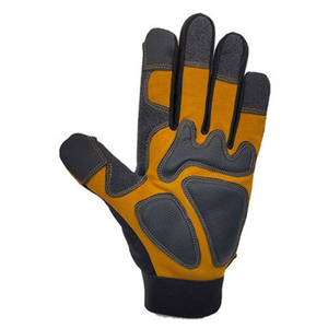 Gants de mécanicien confortables et chauds en peau de mouton anti-chocs et antidérapants pour le jardinage et l'assemblage industriel fabriqués à partir de cuir de qualité - Product Image 2