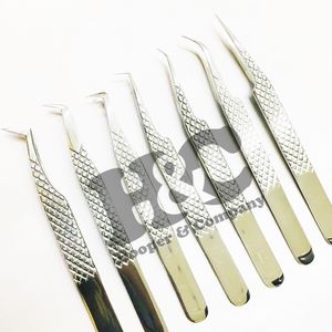 แหนบต่อขนตาแบบมืออาชีพสีเงินรุ่นใหม่ คุณภาพสูง สำหรับขนตาแบบ Mega Volume  พร้อมบริการสกรีนโลโก้บนบรรจุภัณฑ์  ขนตา Mink ที่ยั่งยืน - Product Image 5