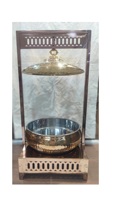 Chauffe-Plat en Acier Inoxydable de 8 Litres, Style Art Déco, Personnalisable, Durable, pour la Restauration et la Décoration Intérieure de Luxe