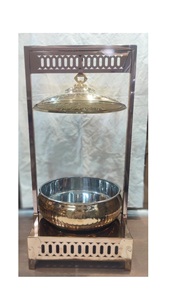 Recipiente para Calentar Comida de Acero Inoxidable de 8 Litros, Estilo Art Deco, Personalizable, para Uso en Restaurantes, Decoración de Hogar de Lujo - Product Image 6