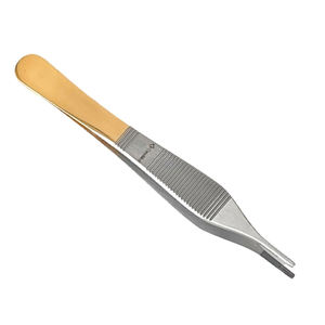 Fórceps de pulgar de tejido marrón Adson, instrumento médico, de tejido Adson fórceps, dientes dentados 1x2, Instrumentos dentales microquirúrgicos - Product Image 4