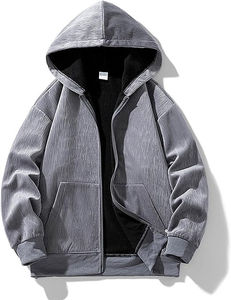 Sweat à capuche unisexe 100% coton 420gsm surdimensionné ODM OEM personnalisé Sweats à capuche zippés pour hommes avec logo et design personnalisé - Product Image 4