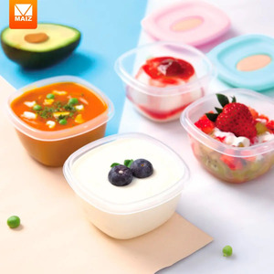 4pcs Mini Tupper <b>Containers</b> Lunch <b>Snack</b> <b>Containers</b> - Assorted Colors - Product Image 2