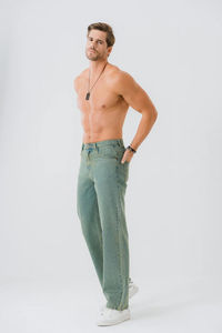 กางเกงยีนส์ขายาวสำหรับผู้ชายกางเกงยีนส์ขายาวแนวสตรีทสีตามสั่งผลิตในปากีสถาน - Product Image 2