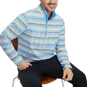 Chaqueta Deportiva Sublimada con Media Cremallera para Hombre, Chaqueta Sublimada Personalizada con Media Cremallera para Uso en Exteriores y Gimnasio - Product Image 4