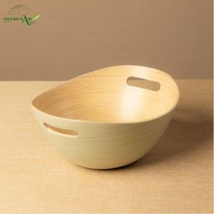 Tazón de Bambú Clásico Ecológico Desechable con Asa Suave, Personalizado para Fiestas y Uso Doméstico, Diseñado para la Comodidad Diaria, Thanh Nam Arts - Product Image 1