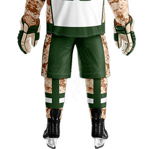 ชุดยูนิฟอร์มฮอกกี้น้ำแข็งสำหรับทีม ผู้ใหญ่ ฝึกซ้อม บริการ OEM ผลิตตามสั่ง 100% โพลีเอสเตอร์ สีตามสั่ง คุณภาพสูง ขายดี MOQ ต่ำ - Product Image 6