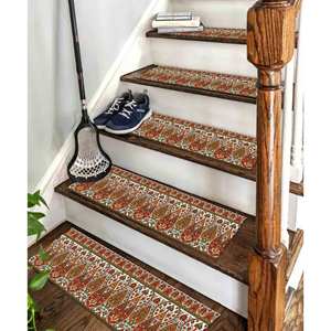 Alfombra con Diseño Kilim, Patrón Botánico, Flores, Azteca, 3D, Pequeña, Regalo, Alfombra para Escaleras - Product Image 4