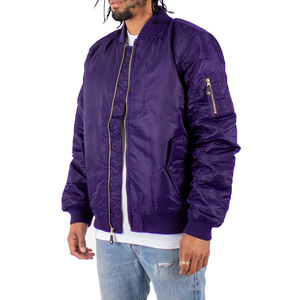 Nouveau design personnalisé veste en satin pour hommes tissu de haute qualité respirant col montant hiver grande rue taille 4XL veste en satin pour hommes - Product Image 6