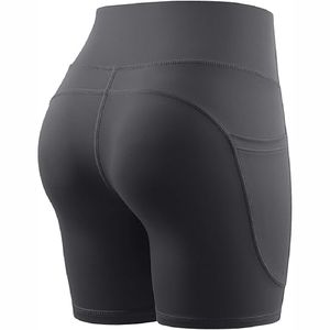 Women Yoga Shorts OEM <b>leggings</b>, Seamless, High Waist shorts with <b>pockets</b> - Product Image 3