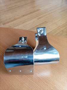 Par de estribos cubiertos de acero inoxidable de madera de primera calidad con servicio personalizado disponible en la India - Product Image 5