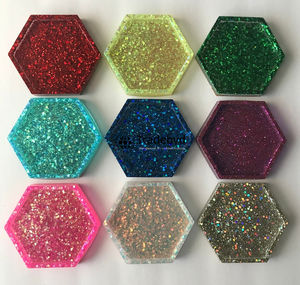 Resin <b>Coasters</b> 4X4 Inches Square Luxury Stylish Handmade Tabletop <b>Drink</b> <b>Coaster</b> Set Available in Different Colors Tradebyd - Product Image 2
