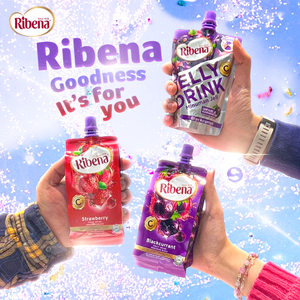 Rica en vitamina C Zumo de uva Ribena Jelly Drink en bolsa 160ml on the Go Drink - Product Image 6
