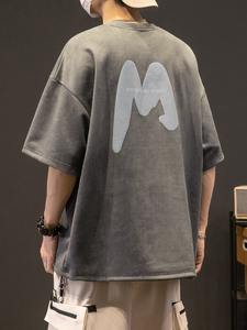 T-shirt imprimé bouffant pour hommes dernière conception T-shirt décontracté pour hommes T-shirt en tissu de haute qualité pour hommes 100% coton T-shirt - Product Image 3