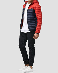 Veste bouffante imperméable légère de sport de rue haute pour hommes emballage personnalisé tissu de toile enduite à motif de camouflage - Product Image 6